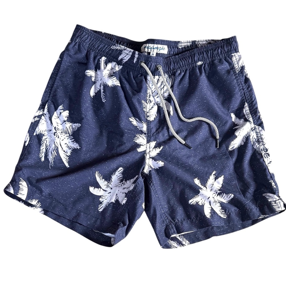 Maamgic Mens Swim Trunks Sz M with Mesh Lining Quick Dry Bathing Suits Shorts